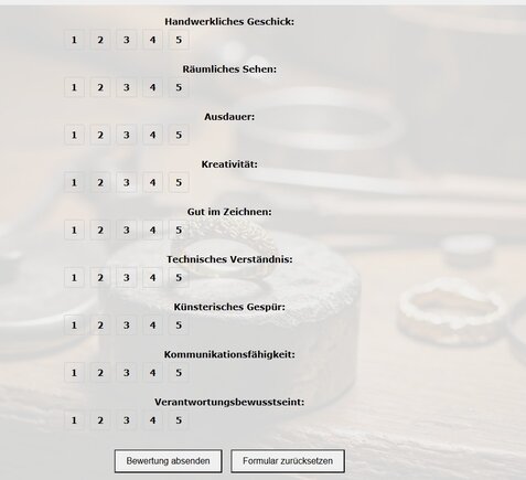 Unser Eignungstest für Goldschmiede/innen. Bis du bereit für diesen Beruf?