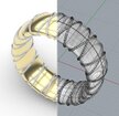 In diesem Video erkläre ich euch, wie ihr eine Helix (Spirale) auf einen Ring projiziert. Mit dieser Technik könnt ihr Formen und Strukturen auf eine glatte Ringschiene übertragen. Eurer Kreativität sind hierbei keine Grenzen gesetzt.
